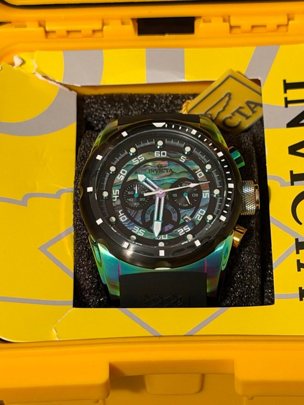 Invicta Men's Chronograph Iridescent Rainbow - New in Box